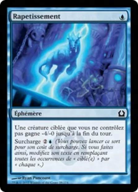 Rapetissement, carte Magic RTR 38 — extension Retour à Ravnica