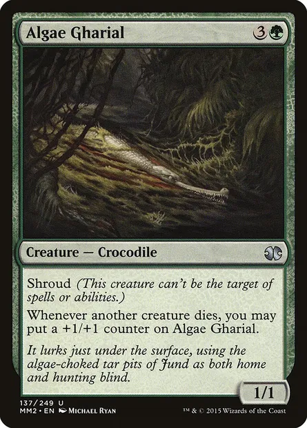 Algae Gharial, Magic card MM2 137 — Modern Masters 2015 set
