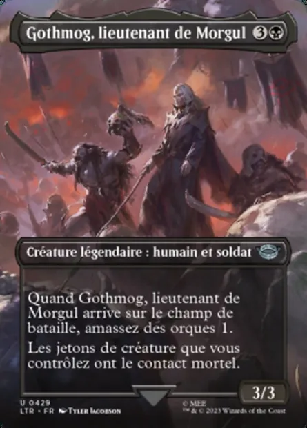 Gothmog, lieutenant de Morgul, carte Magic LTR 429 — extension Le Seigneur des Anneaux : chroniques de la Terre du Milieu