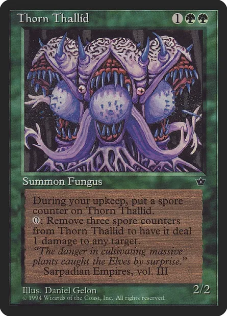 Thorn Thallid, Magic card FEM 80a — Fallen Empires set