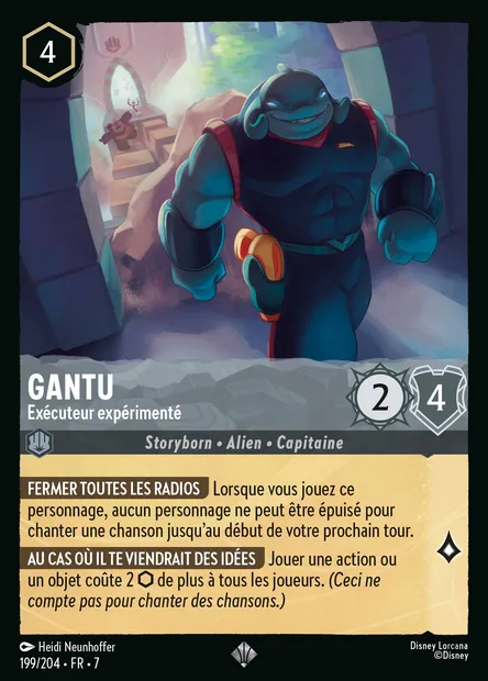 Gantu - Exécuteur expérimenté, carte Disney Lorcana CH7-199 — extension L'île d'Archazia