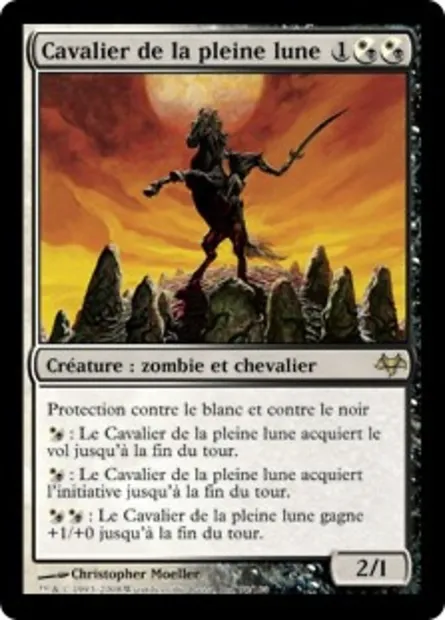 Cavalier de la pleine lune, carte Magic EVE 95 — extension Coucheciel