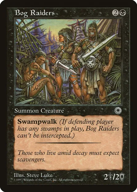 Bog Raiders, Magic card POR 82 — Portal set
