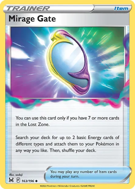 Mirage Gate, Pokémon card LOR 163 — Lost Origin set