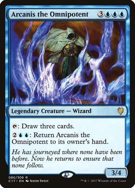 Arcanis the Omnipotent, Magic card C17 80 — Commander 2017 set