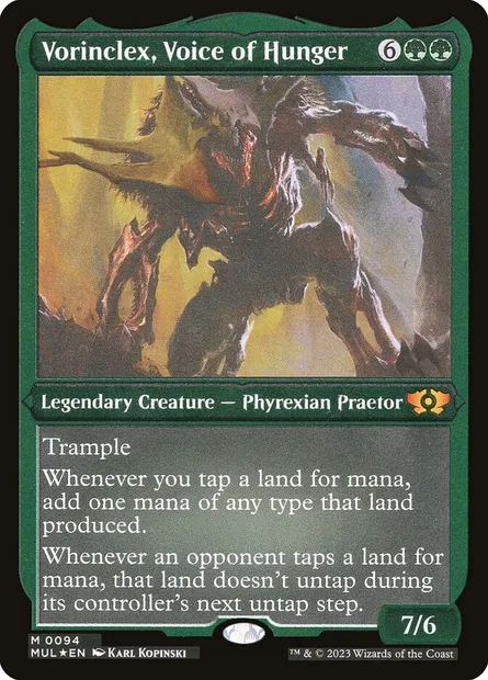Vorinclex, Voix de la Voracité, carte Magic MUL 94 — extension Multiverse Legends