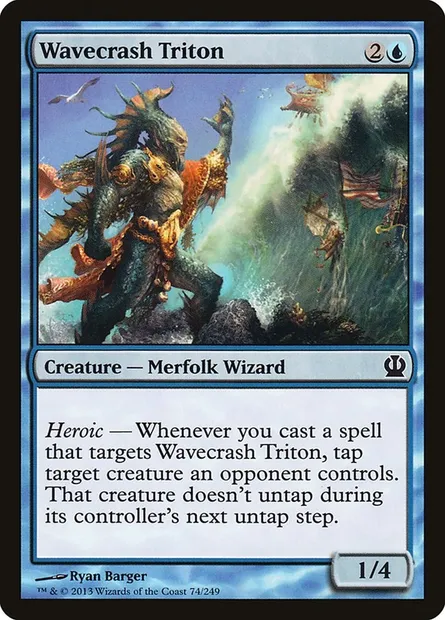 Wavecrash Triton, Magic card THS 74 — Theros set