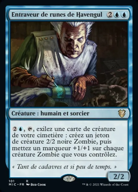 Entraveur de runes de Havengul, carte Magic MIC 101 — extension Midnight Hunt Commander
