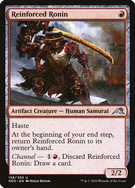 Reinforced Ronin, Magic card NEO 158 — Kamigawa: Neon Dynasty set