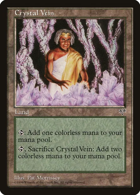 Crystal Vein, Magic card MIR 325 — Mirage set
