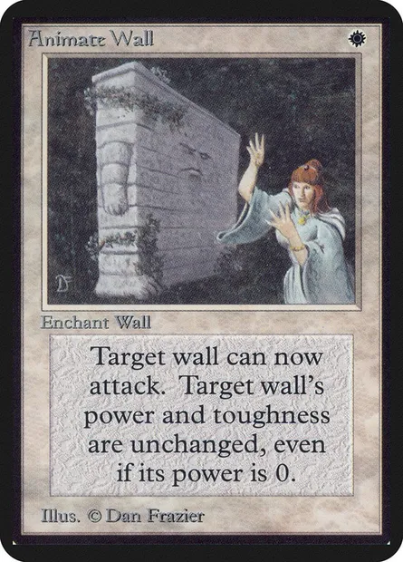 Animation de mur, carte Magic LEA 1 — extension Limited Edition Alpha