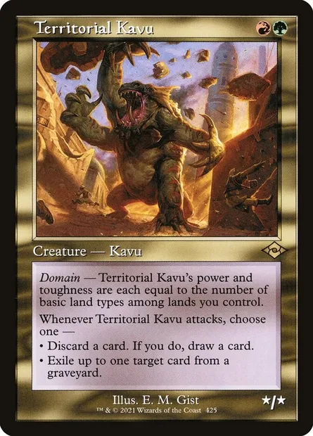 Territorial Kavu, Magic card MH2 425 — Modern Horizons 2 set
