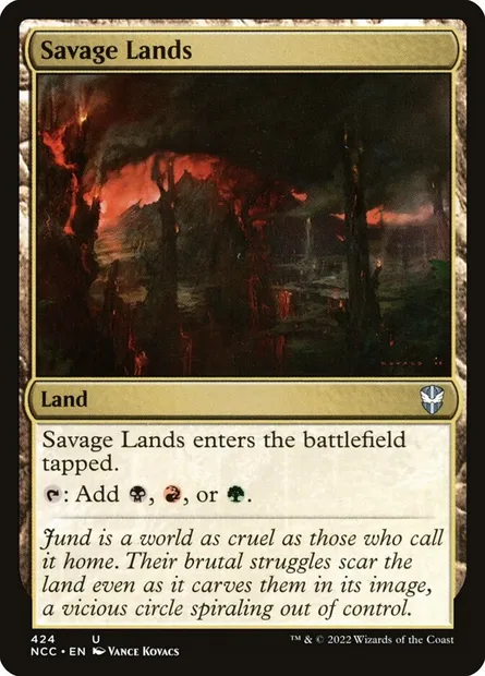 Savage Lands, Magic card NCC 424 — New Capenna Commander set