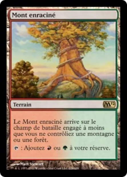 Mont enraciné, carte Magic M12 228 — extension Magic 2012