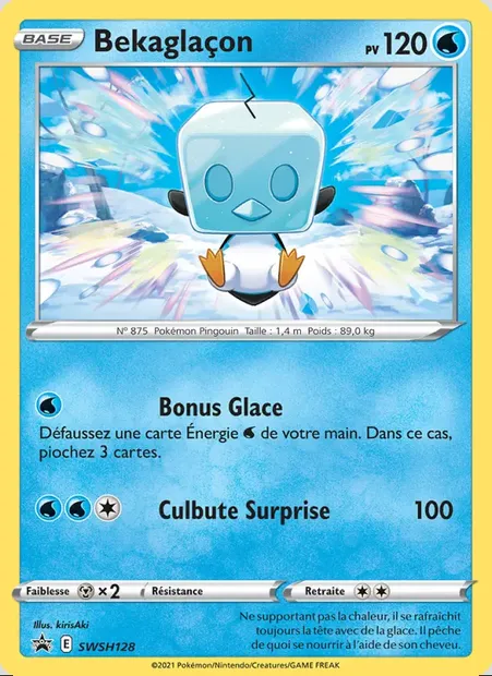 Bekaglaçon, carte Pokémon SWSH 128 — extension Promo SWSH