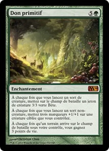 Don primitif, carte Magic M14 190 — extension Magic 2014