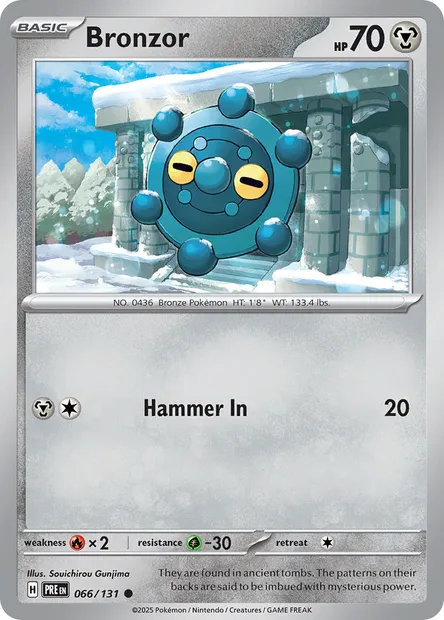 Bronzor, Pokémon card PRE 066 — Prismatic Evolutions set