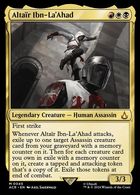 Altaïr Ibn-La'Ahad, Magic card ACR 45 — Assassin's Creed set