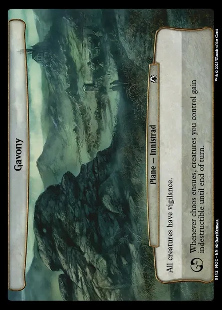 Gavony, Magic card MOC 142 — March of the Machine Commander set