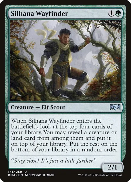Silhana Wayfinder, Magic card RNA 141 — Ravnica Allegiance set