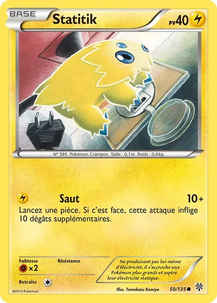 Statitik, carte Pokémon PLS 50 — extension Tempète Plasma