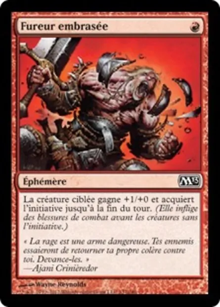 Fureur embrasée, carte Magic M13 137 — extension Magic 2013