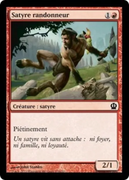 Satyre randonneur, carte Magic THS 139 — extension Theros