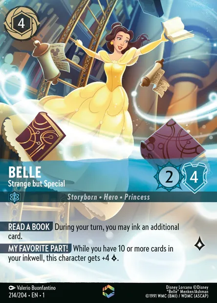 Belle - Strange but Special, Disney Lorcana card CH1-214 — The First Chapter set