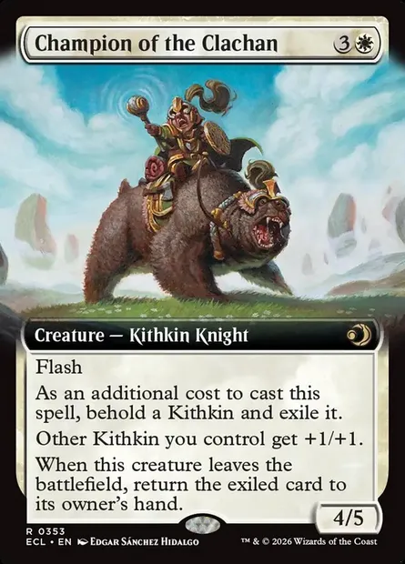 Champion of the Clachan, Magic card ECL 353 — Lorwyn Eclipsed set