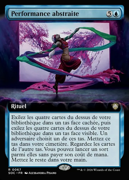 Performance abstraite, carte Magic SOC 67 — extension Secrets of Strixhaven Commander