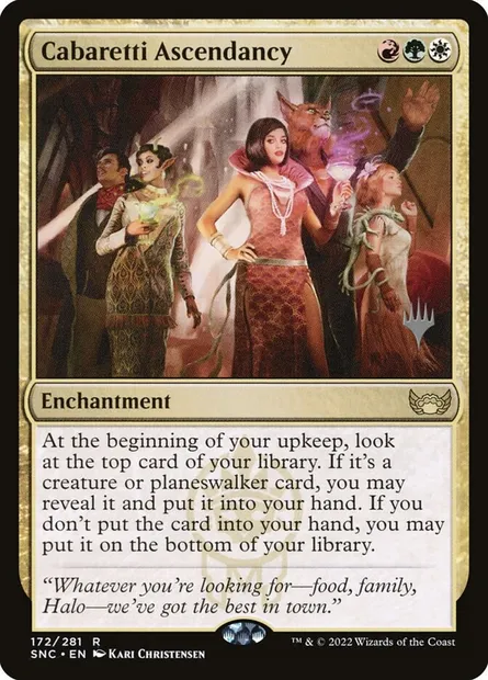 Cabaretti Ascendancy, Magic card PSNC 172p — Streets of New Capenna Promos set