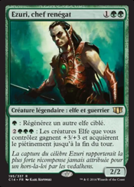 Ezuri, chef renégat, carte Magic C14 195 — extension Commander 2014