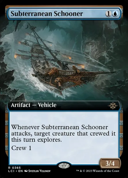 Subterranean Schooner, Magic card LCI 365 — The Lost Caverns of Ixalan set