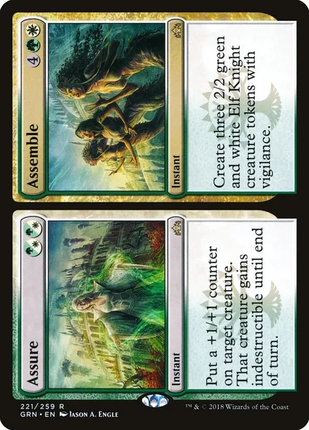 Assure // Assemble, Magic card GRN 221 — Guilds of Ravnica set