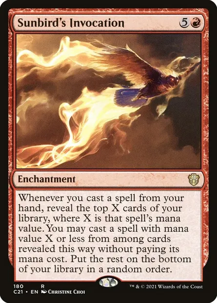 Sunbird's Invocation, Magic card C21 180 — Commander 2021 set