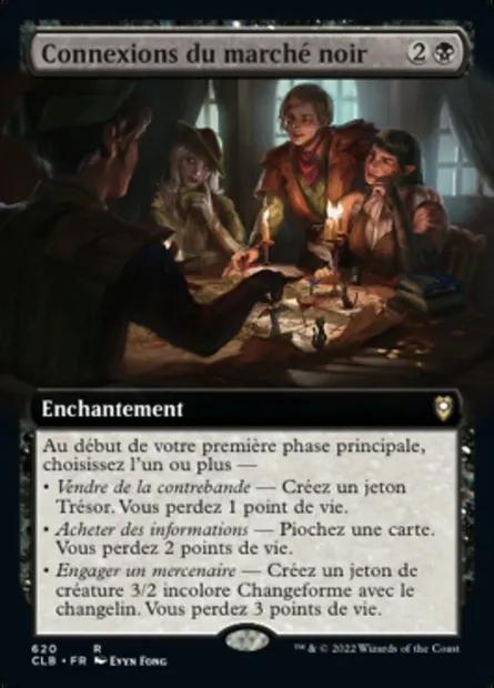 Connexions du marché noir, carte Magic CLB 620 — extension Commander Légendes : la bataille de la Porte de Baldur