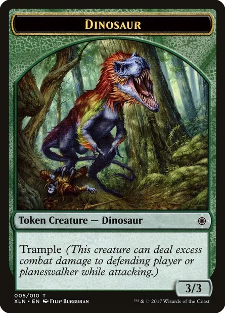 Dinosaur, Magic card TXLN 5 — Ixalan Tokens set