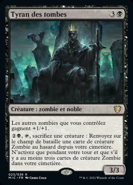 Tyran des tombes, carte Magic MIC 23 — extension Midnight Hunt Commander