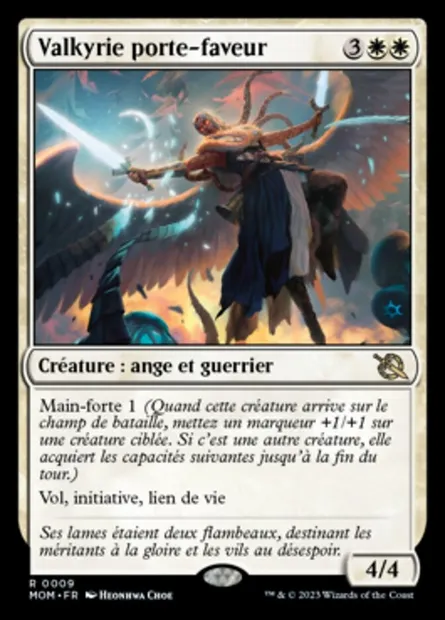 Valkyrie porte-faveur, carte Magic MOM 9 — extension L'invasion des machines