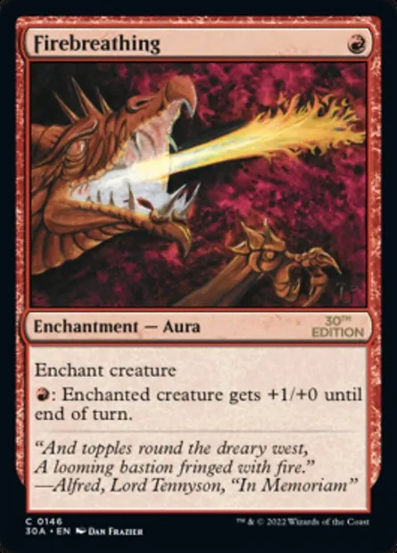 Firebreathing, Magic card 30A 146 — 30th Anniversary Edition set