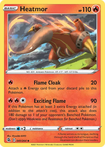 Heatmor, Pokémon card FST 41 — Fusion Strike set