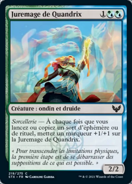 Juremage de Quandrix, carte Magic STX 219 — extension Strixhaven: l'Académie des Mages