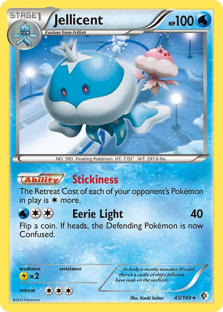 Jellicent, Pokémon card BCR 45 — Boundaries Crossed set