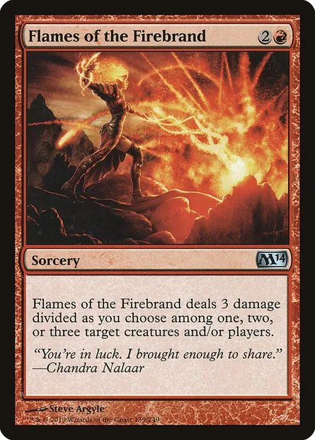 Flames of the Firebrand, Magic card M14 139 — Magic 2014 set
