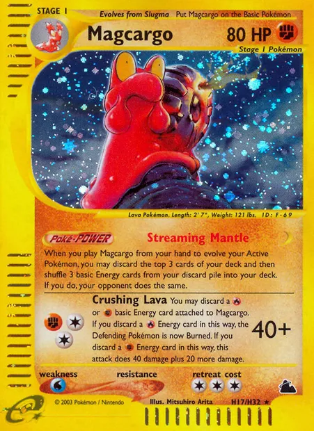 Magcargo, Pokémon card SK H17 — Skyridge set