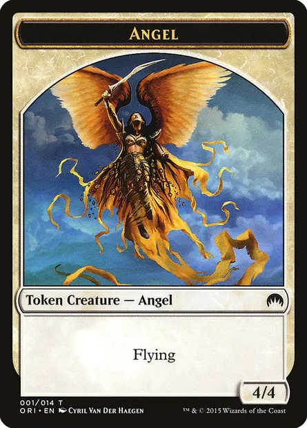 Angel, Magic card TORI 1 — Magic Origins Tokens set