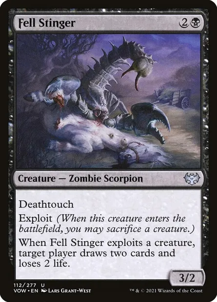 Fell Stinger, Magic card VOW 112 — Innistrad: Crimson Vow set