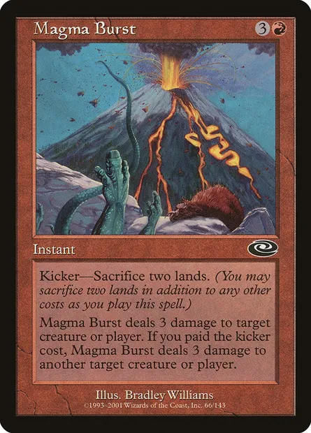 Explosion de magma, carte Magic PLS 66 — extension Planeshift