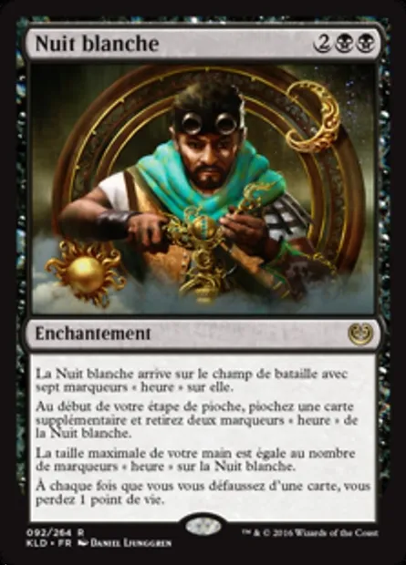Nuit blanche, carte Magic KLD 92 — extension Kaladesh