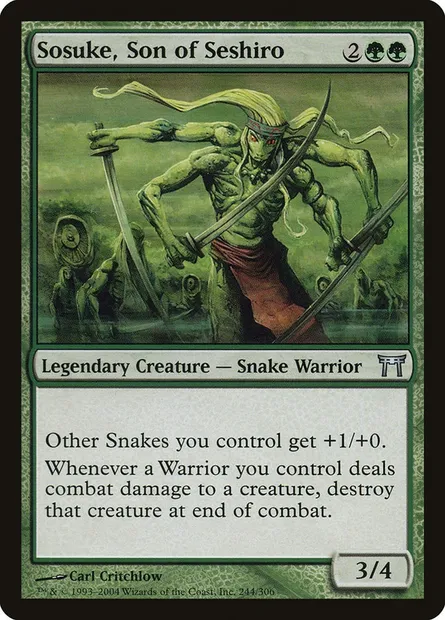 Sosuke, fils de Seshiro, carte Magic CHK 244 — extension Guerriers de Kamigawa